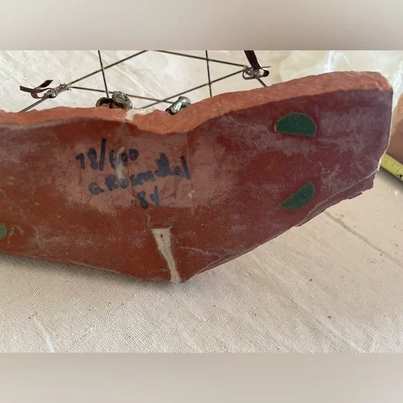 Vintage Gary Rosenthal Jewish Wedding Sculpture - Picture 4 of 4